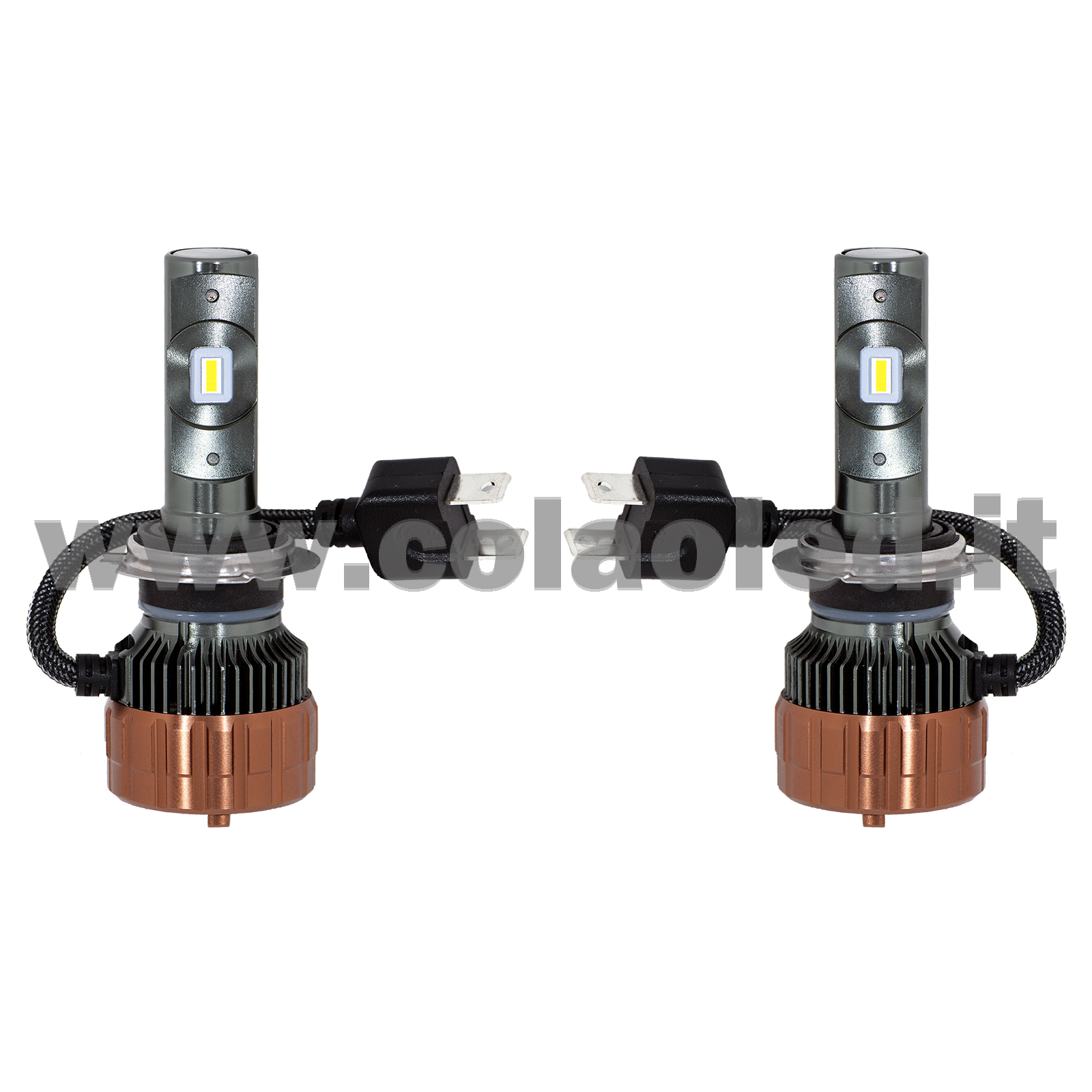 H7 24000LM 5800K KIT LED 12V CANBUS 2 LAMPADE BIANCO FREDDO 100W KIT LED COLAOLED CANBUS H7 - immagine 2