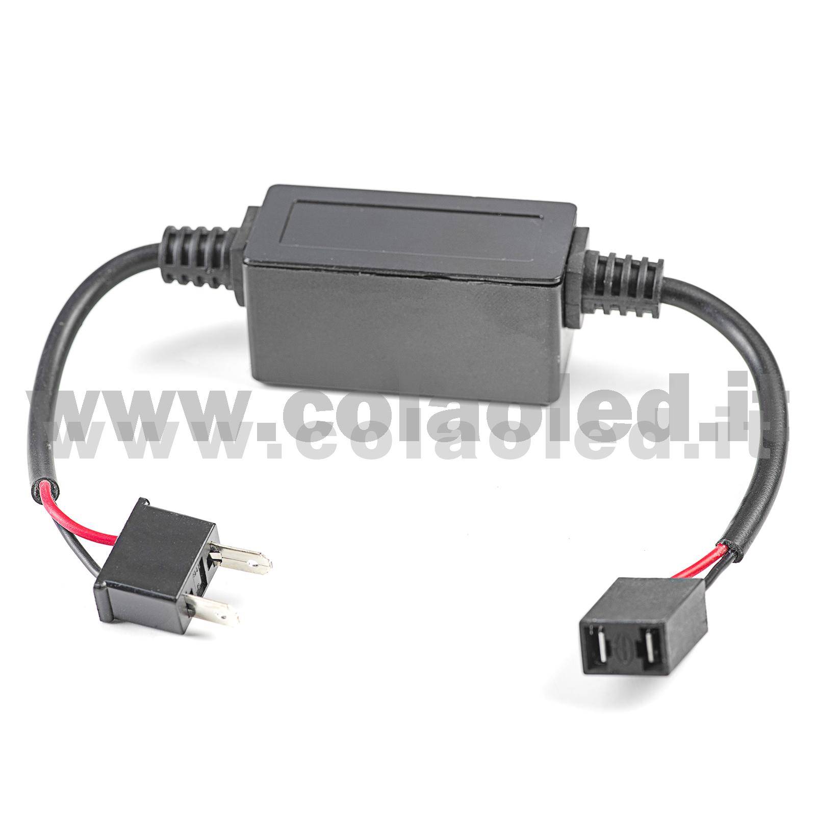 H7 RESISTENZA DECODER NO ANTI FLASH FARO CANBUS FILTRO LAMPEGGIO ERRORE CANBUS H7