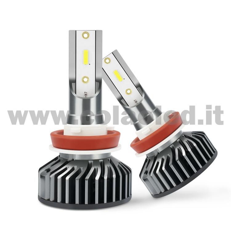 H11 20000LM 5800K KIT LED 12V CANBUS 2 LAMPADE BIANCO FREDDO 90W KIT LED COLAOLED CANBUS H11