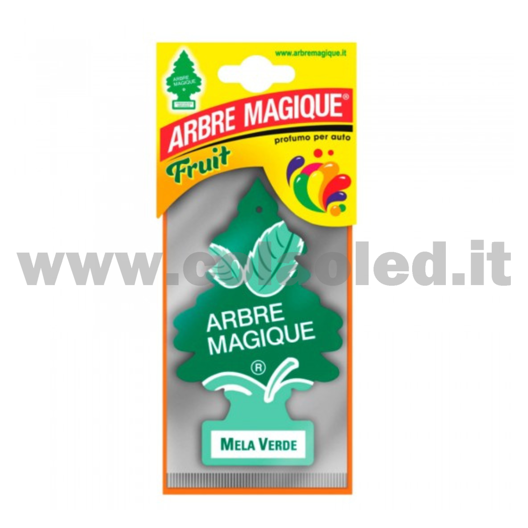 Arbre Magique Profumatore Solido per Auto Fragranza Mela Verde Lunga Durata