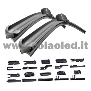 Spazzole universale tergicristallo 16″ lunghezza 400mm, 2 spazzole tergicristalli anteriori ‎ergonomiche per qualsiasi auto