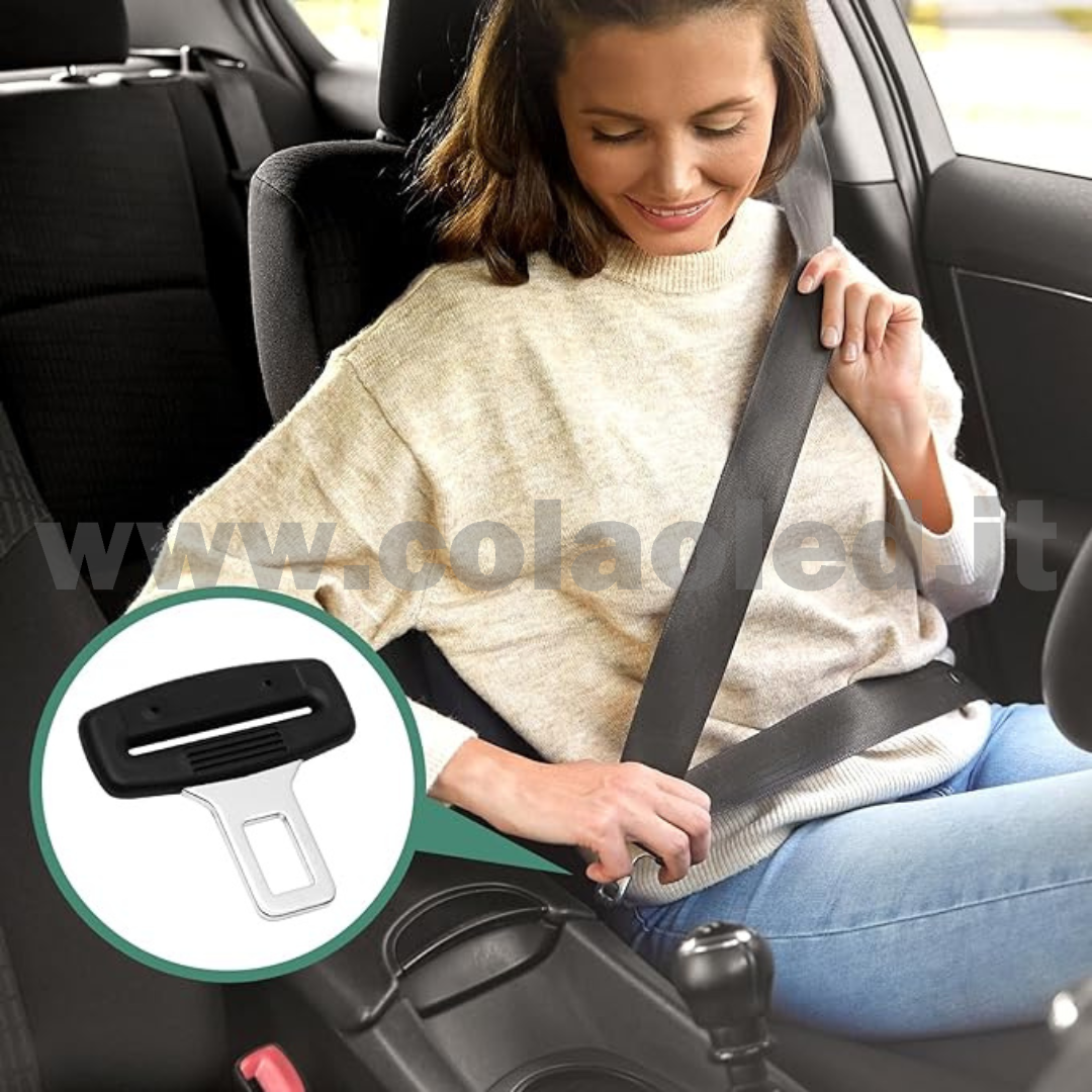 2 Clip ricambi cintura per auto accessori camion e camper cancio sotituzione cinture di sicurezza 2 ganci ricambio - immagine 4