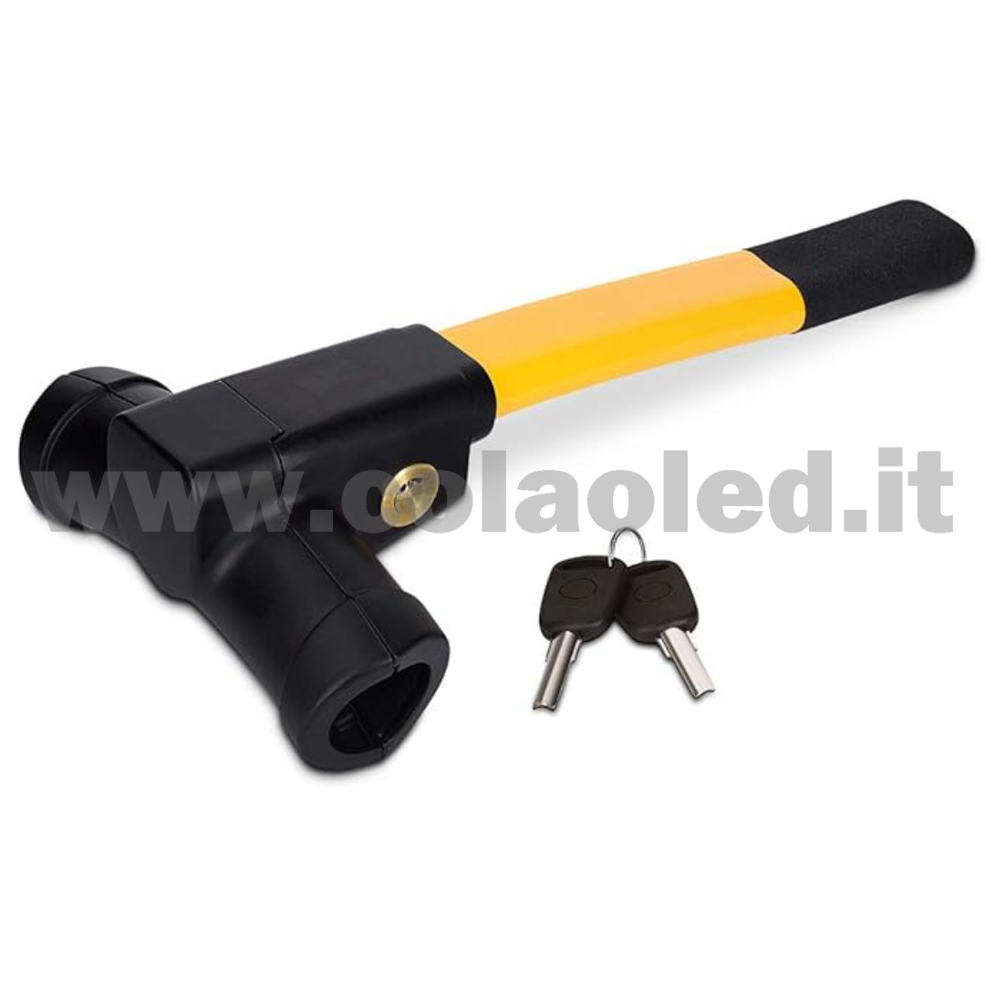 blindo sterzo antifurto auto meccanico volante bloccasterzo - Barra blocca sterzo universale camion furgone camper Ganascia blocco blindosterzo anti furto serratura con 2 chiavi