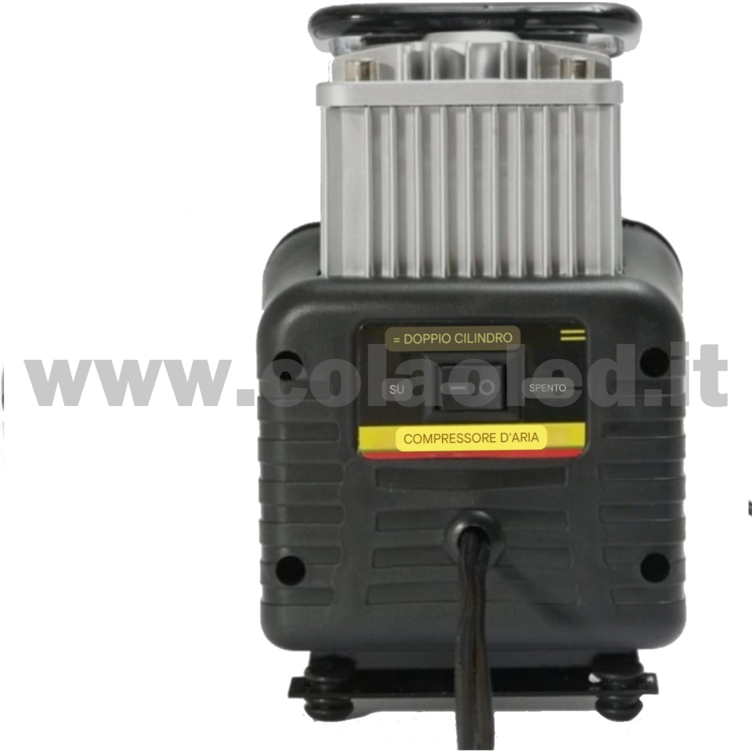 Mini compressore 25hp 2 pistoni 150 psi portatile gonfiatore pneumatico presa accendi sigari ruote auto moto bici camion pneumatici 220v con filo - immagine 2