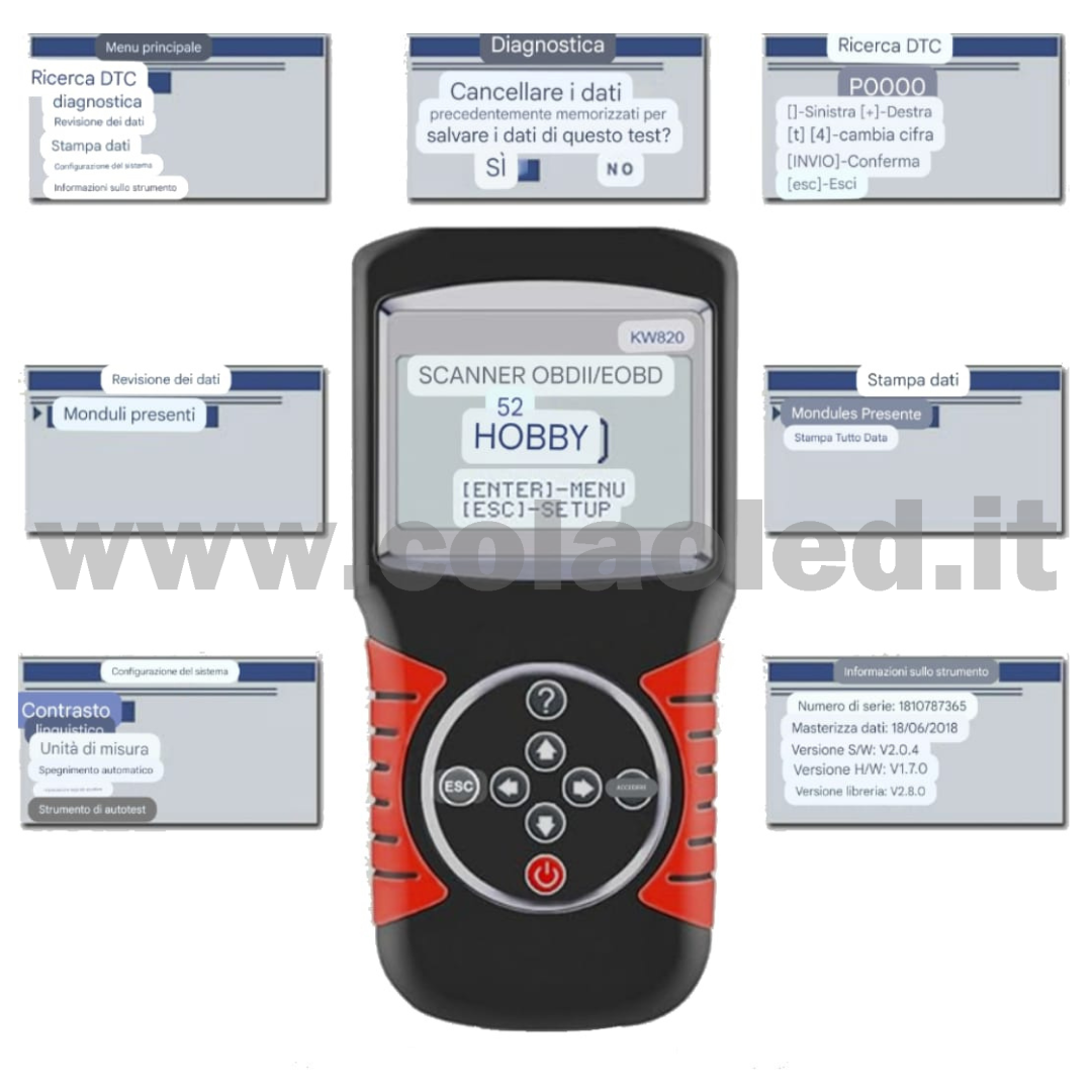Tools scanner Diagnosi Auto KW820 elimina avarie quadro Professionale per Attivazione Riapprendimento di Tutti i Sensori TPMS MX-Sensori apprendimento stato batteria lettore di codici di errore del motore dell'autoerrori per progamma e strumento aggiornabile gratuito - immagine 4