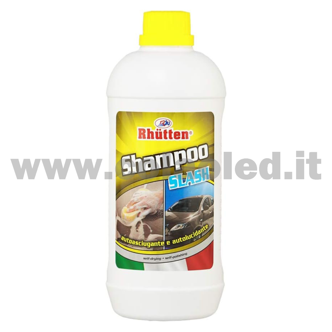 Shampoo autoasciugante e ludante concentrato schiumogeno non colorato lavaggio profondo