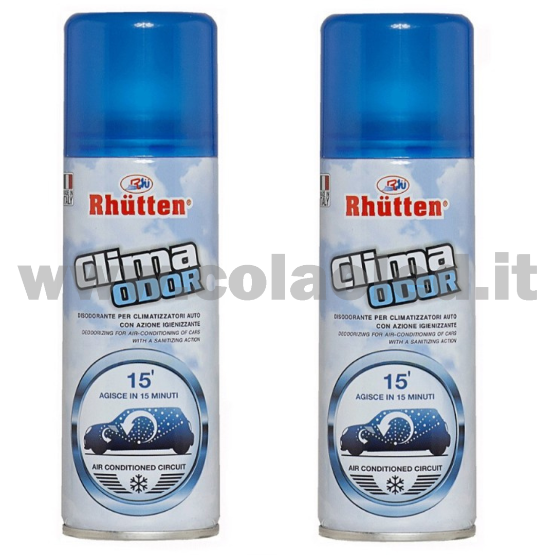 2x SPRAY PULIZIA CLIMATIZZATORE CONDIZIONATORE AUTO IGIENIZZANTE DISODORANTE