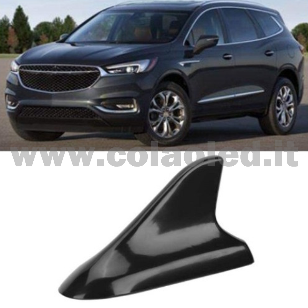 Antenna decorativa per auto pinna di squalo tetto universale decorazione nera - immagine 2